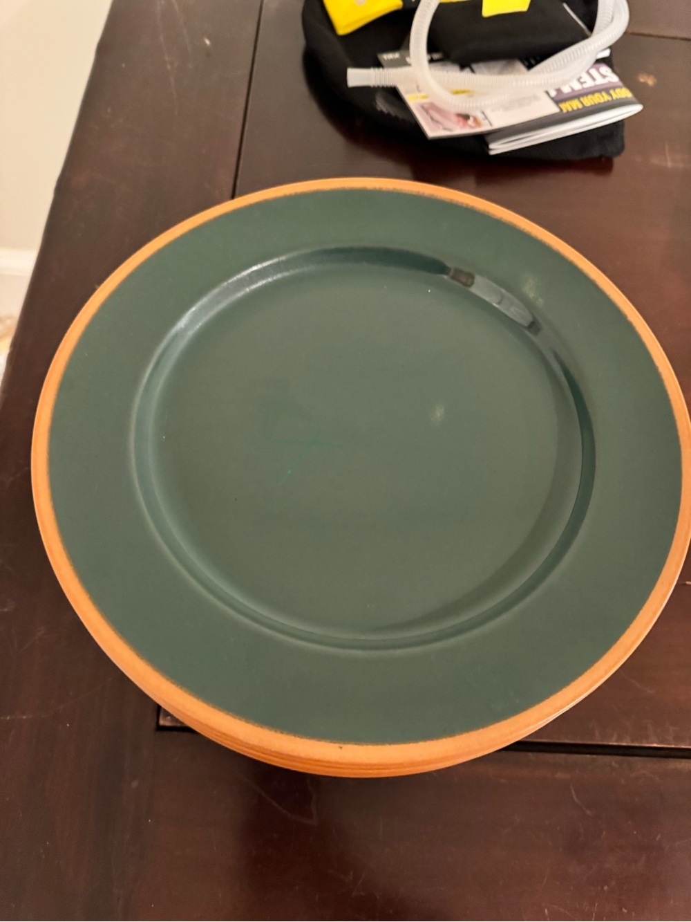 11 Crate and Barrel Stafford Green Diner plates